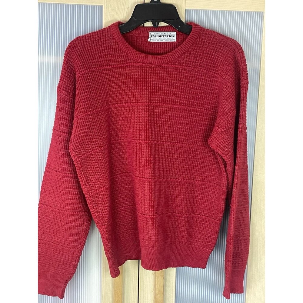 Vintage Women’s Holiday Pullover Sweater Sz M Red Preppy Unisex Christmas Casual